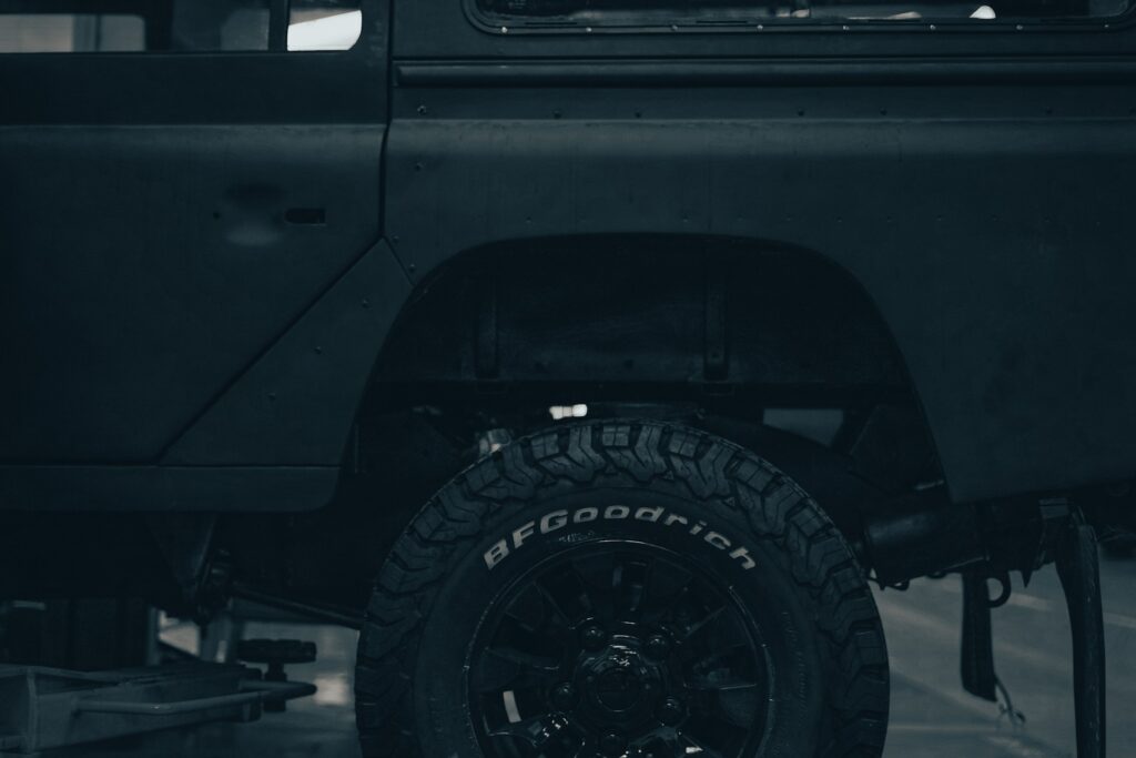 tyre change at night
